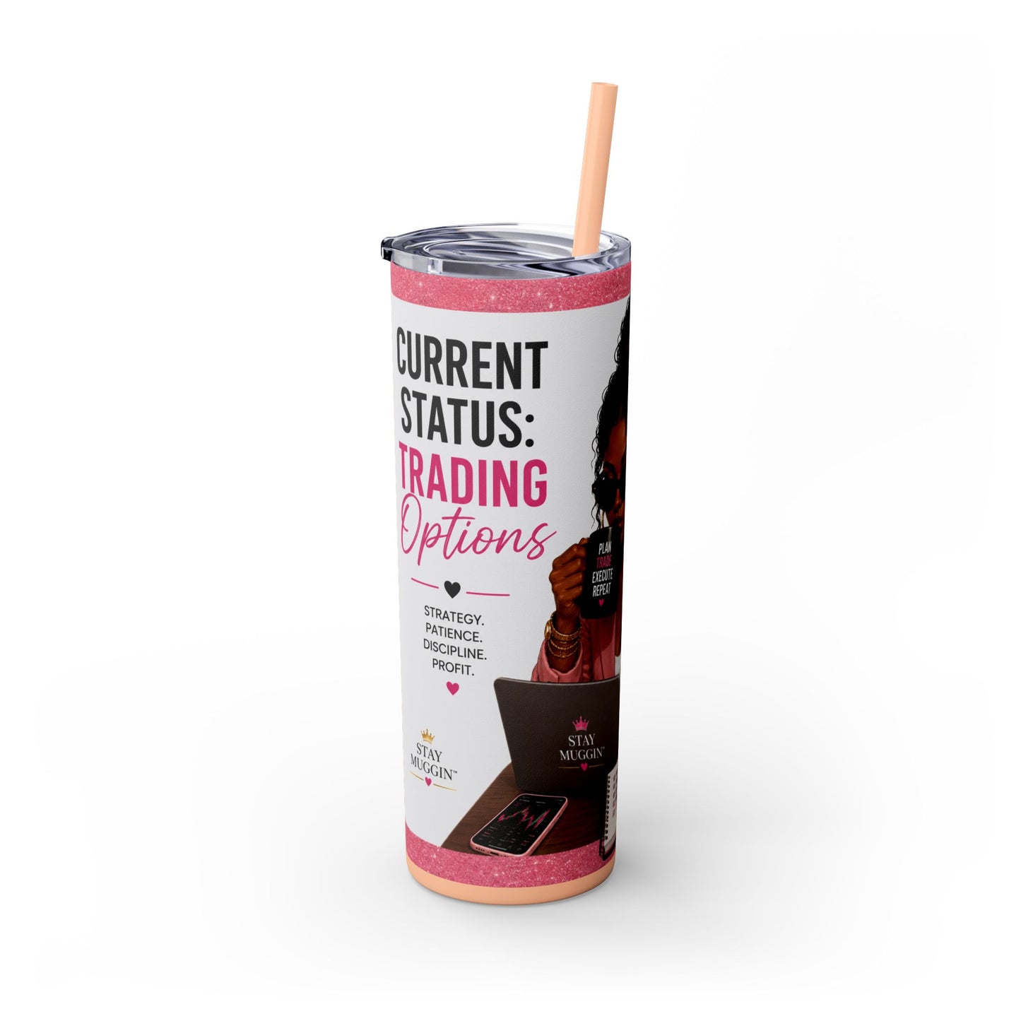 Current Status™: Trading Options Skinny Tumbler | 20 oz