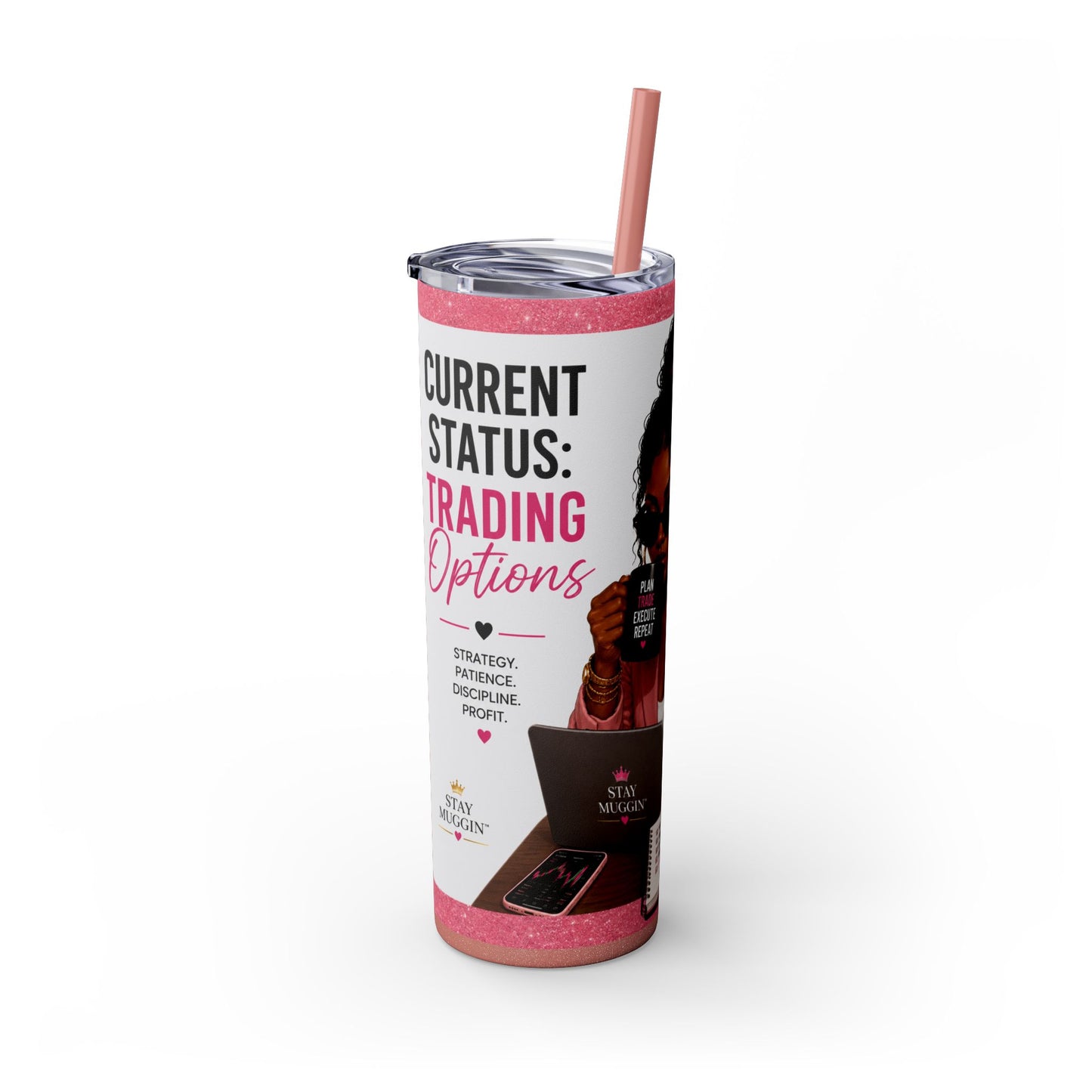 Current Status™: Trading Options Skinny Tumbler | 20 oz