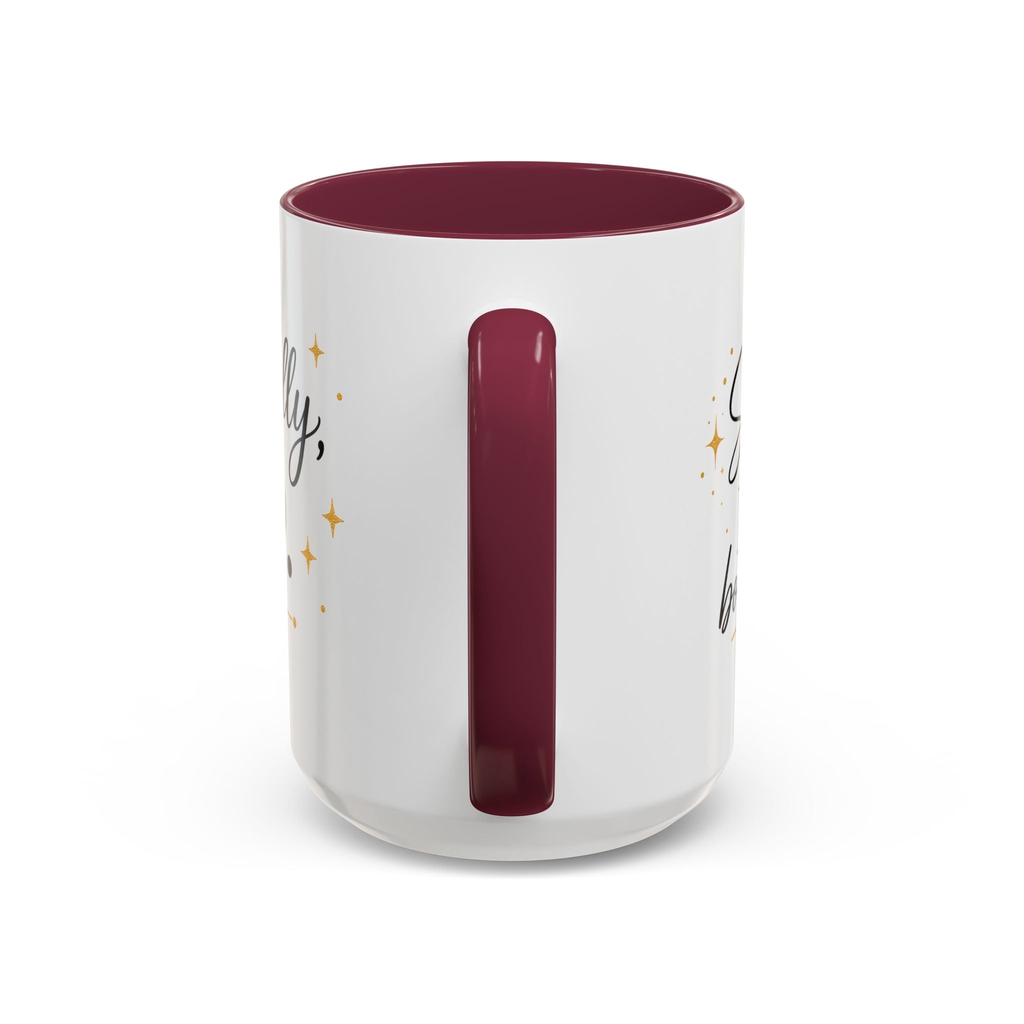 ❤️ Respectfully, NO.™ Accent Coffee Mug | Boundary Queen Collection | Red Interior Mug