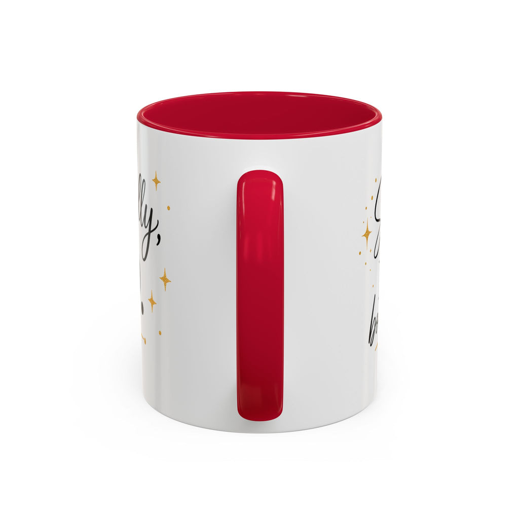 ❤️ Respectfully, NO.™ Accent Coffee Mug | Boundary Queen Collection | Red Interior Mug
