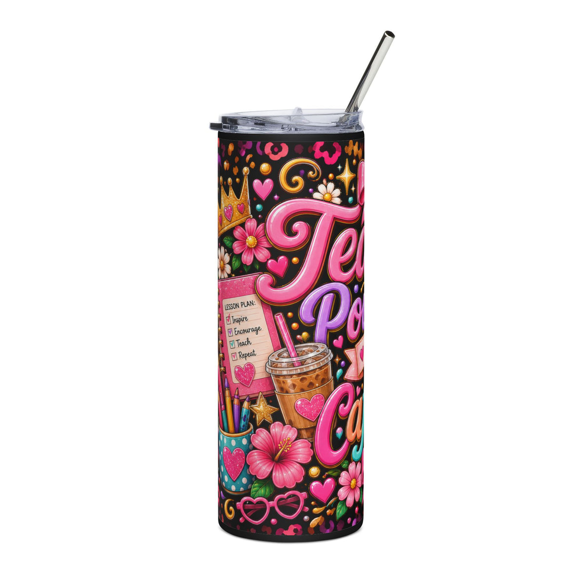 Teacher Powered by Caffeine Tumbler