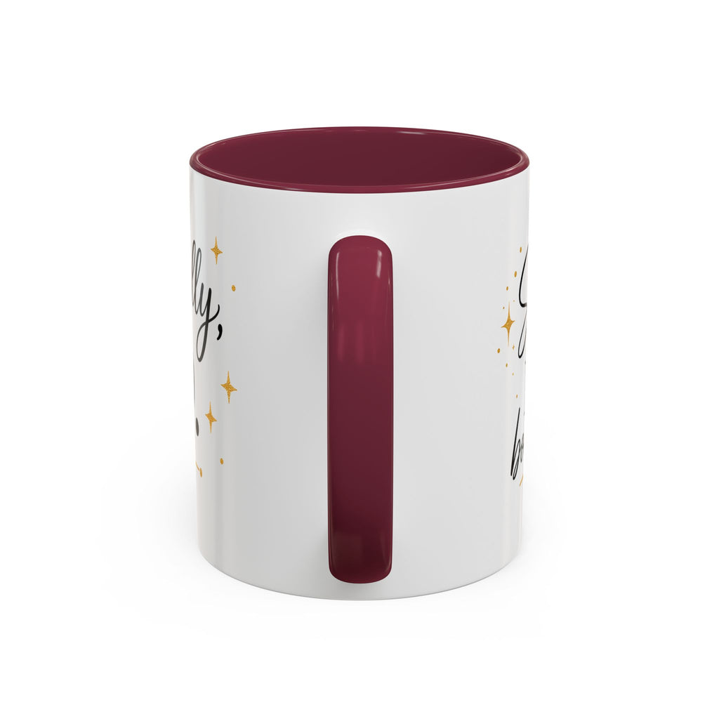 ❤️ Respectfully, NO.™ Accent Coffee Mug | Boundary Queen Collection | Red Interior Mug