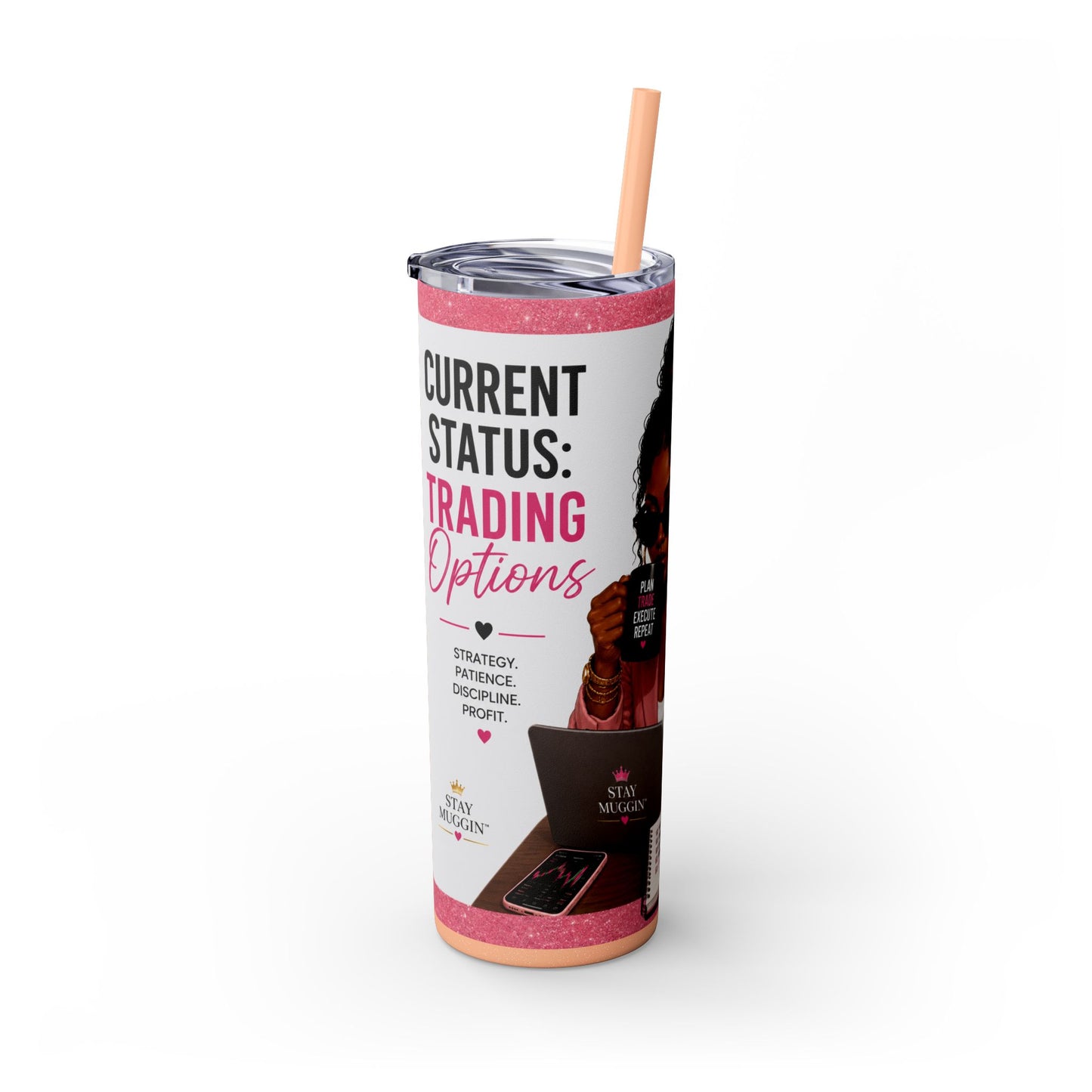 Current Status™: Trading Options Skinny Tumbler | 20 oz