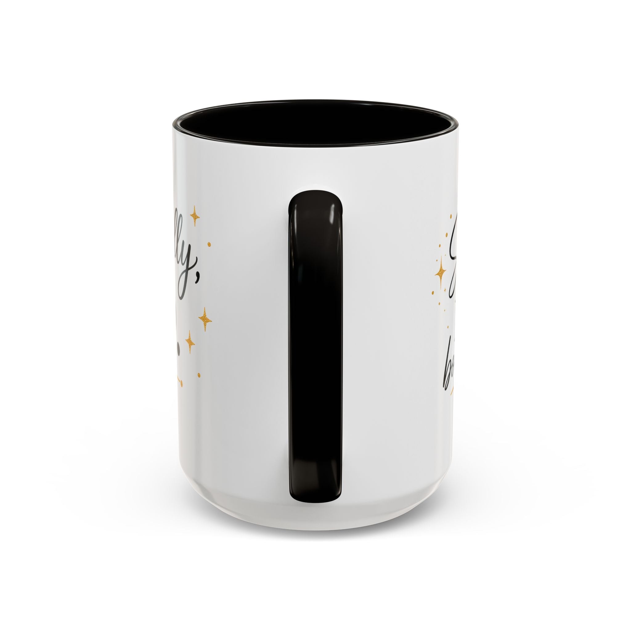 ❤️ Respectfully, NO.™ Accent Coffee Mug | Boundary Queen Collection | Red Interior Mug