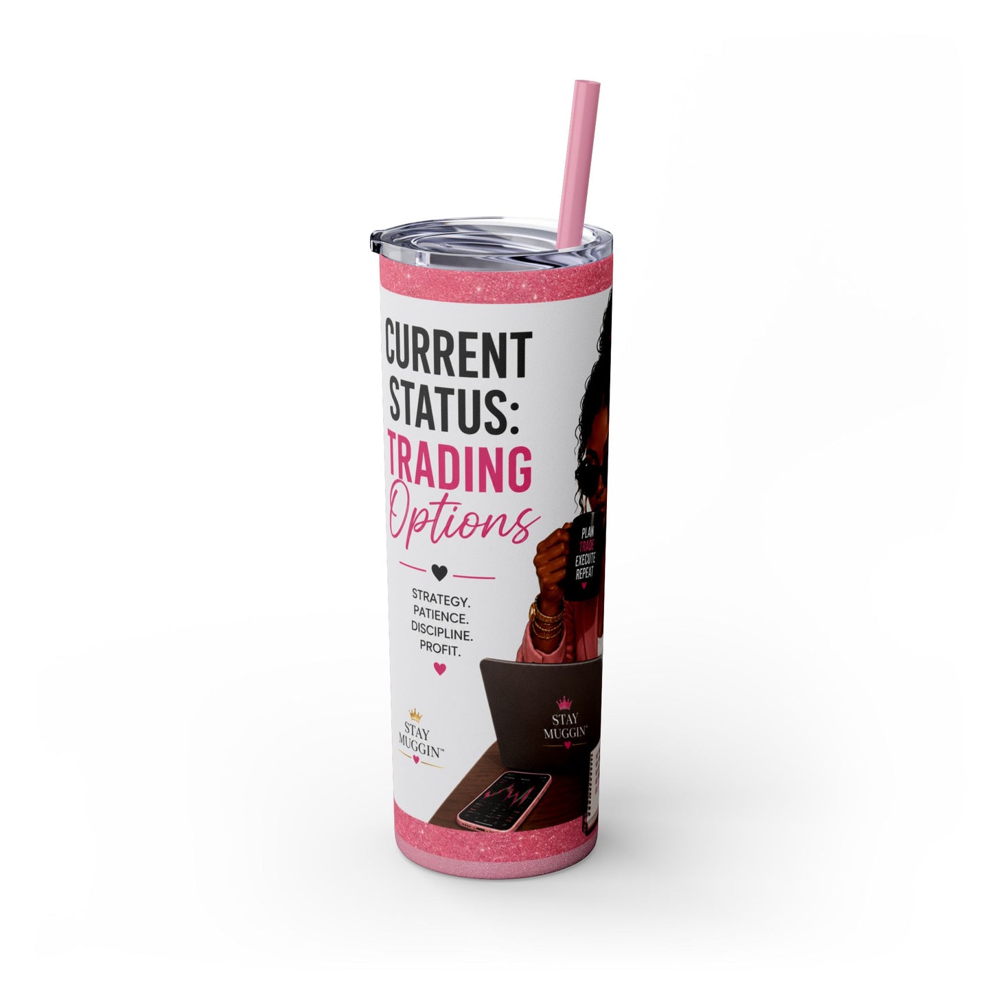 Current Status™: Trading Options Skinny Tumbler | 20 oz