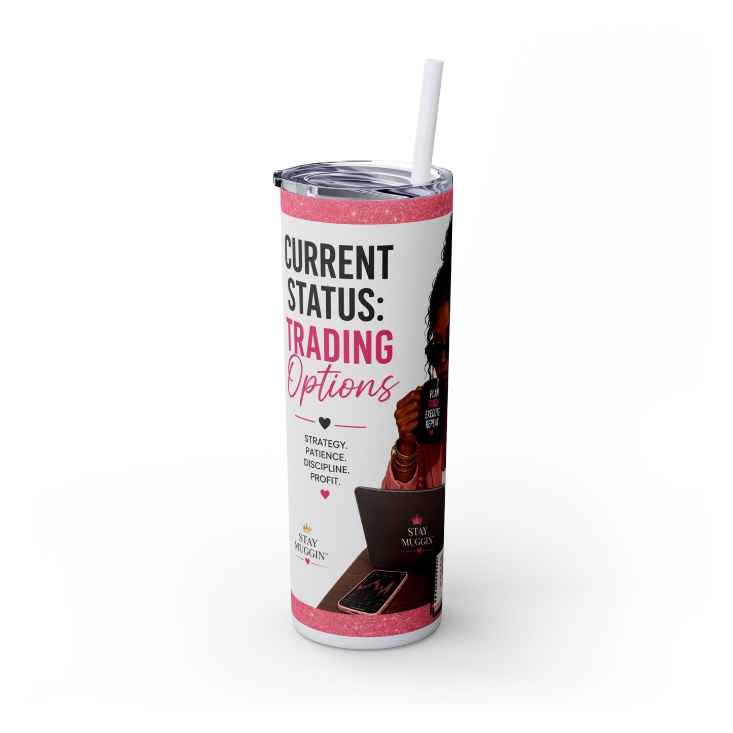 Current Status™: Trading Options Skinny Tumbler | 20 oz