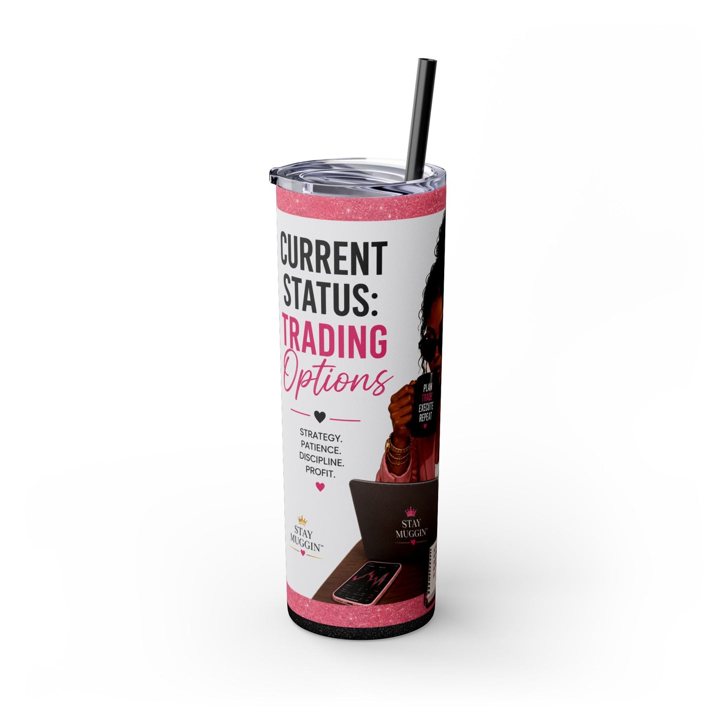 Current Status™: Trading Options Skinny Tumbler | 20 oz