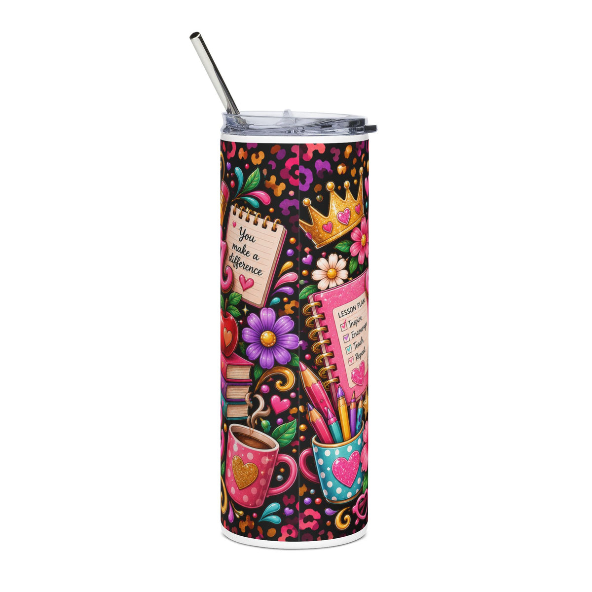 Teacher Powered by Caffeine Tumbler