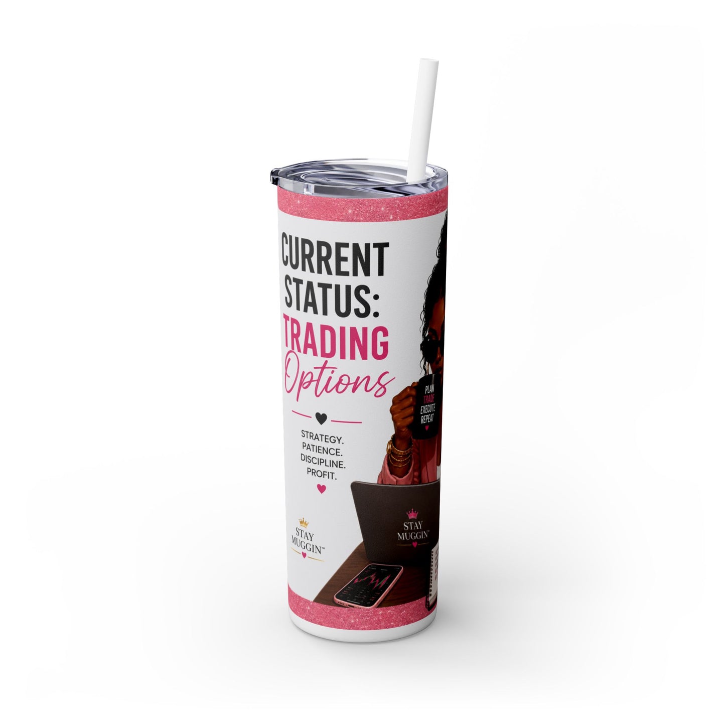 Current Status™: Trading Options Skinny Tumbler | 20 oz