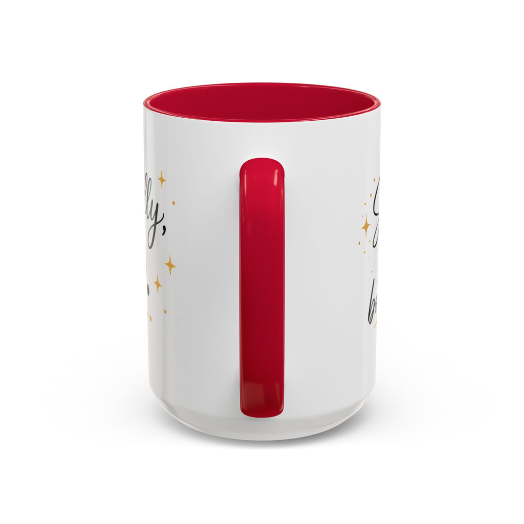 ❤️ Respectfully, NO.™ Accent Coffee Mug | Boundary Queen Collection | Red Interior Mug