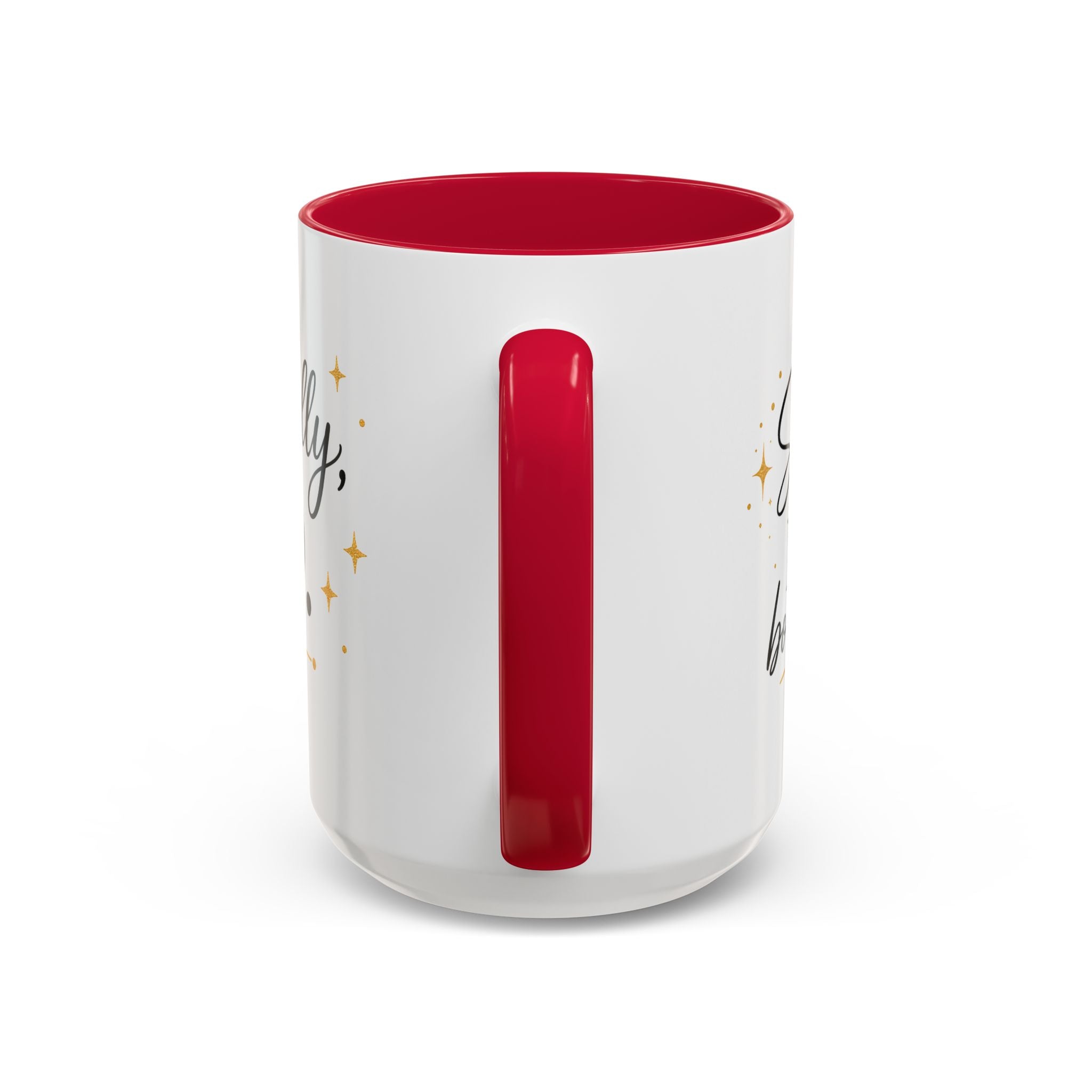 ❤️ Respectfully, NO.™ Accent Coffee Mug | Boundary Queen Collection | Red Interior Mug