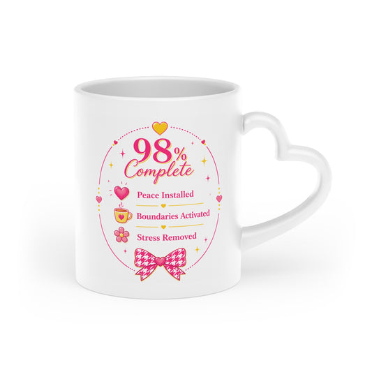 Soft Life Loading™ Heart Mug | Cute Coffee Mug for Soft Life Lovers